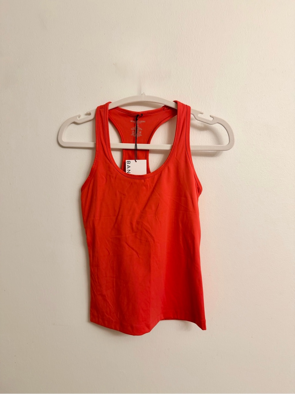 NWT $90 Bandier Bright Red Racerback Yoga Tank